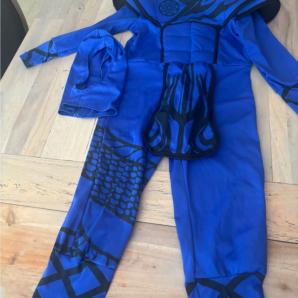 Blue and Black ninja Kids Costume